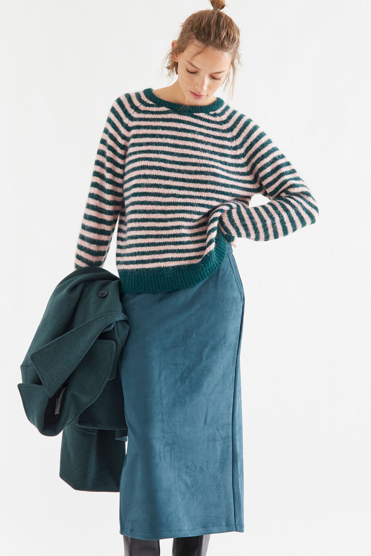 Stripe Sweater - Pink/Teal