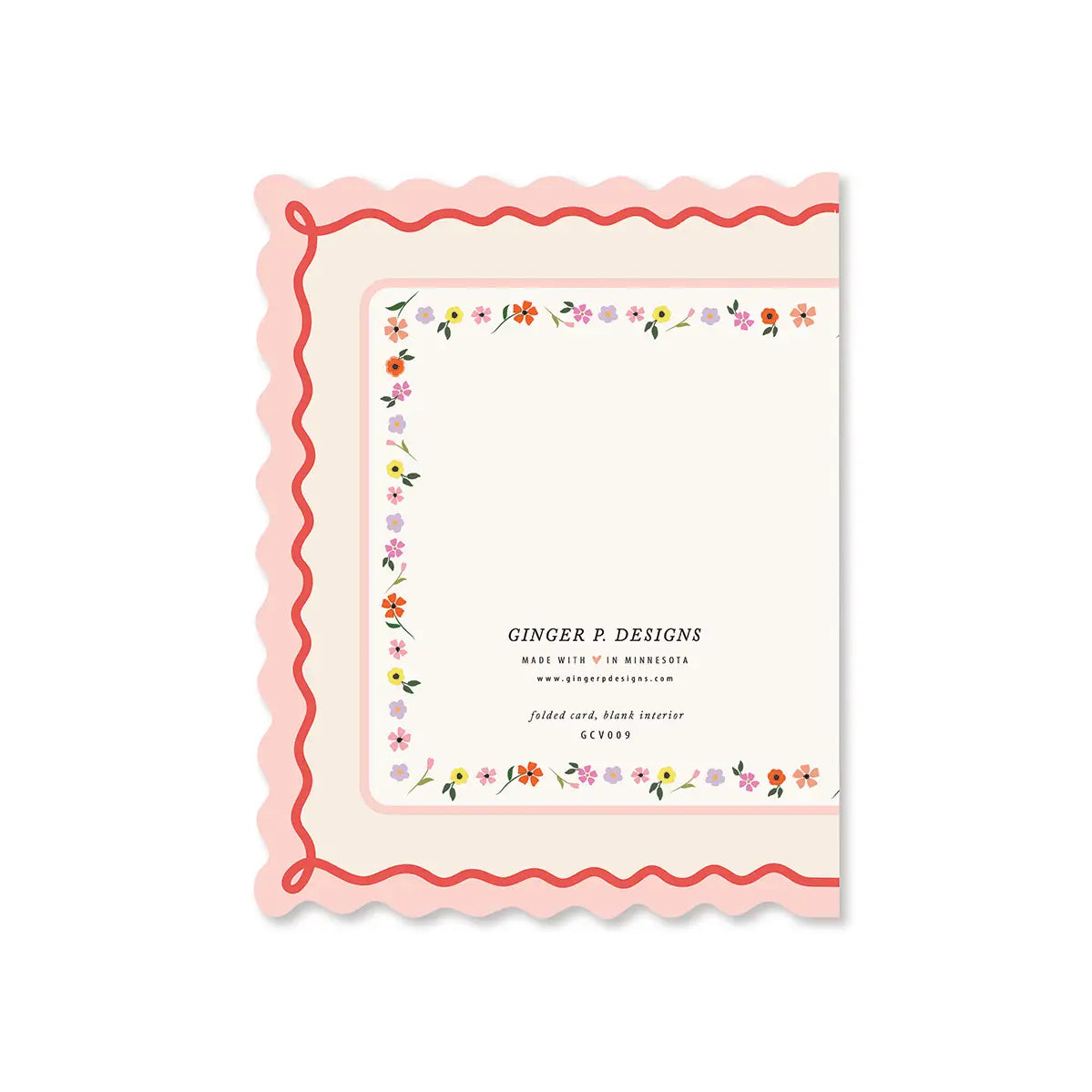 Valentine's Day Scallop Greeting Card