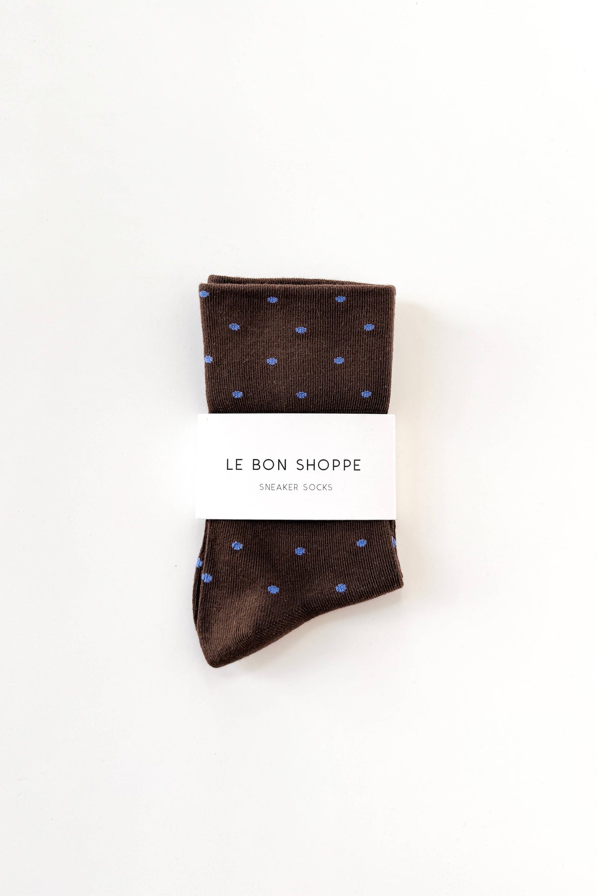 Polka Dot Sneaker Socks CACAO/BLUE