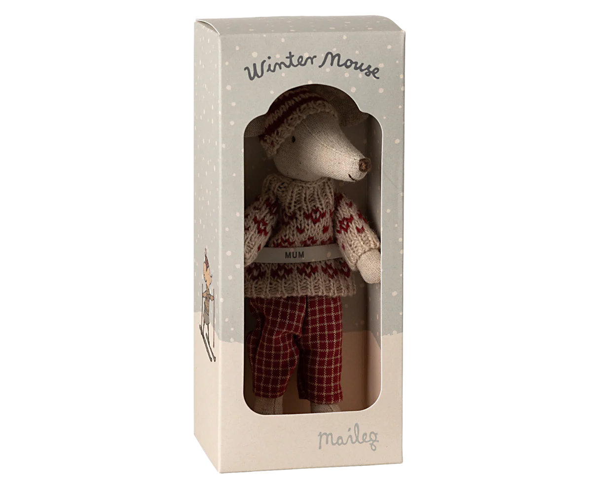 Winter Mouse Ski Set - Mum