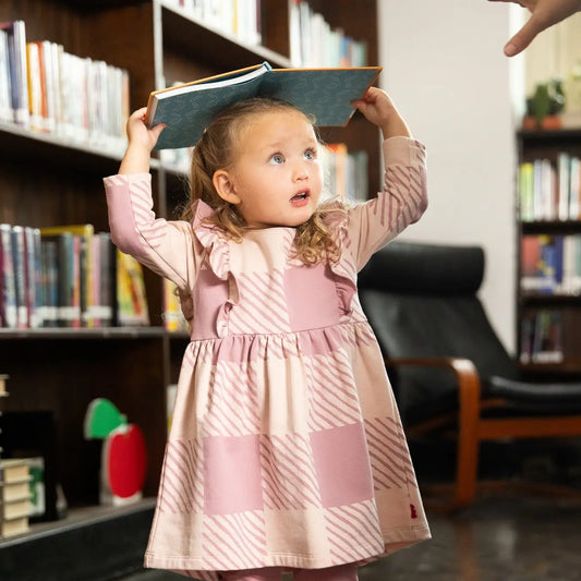 Recycled Cotton Buffalo Check Ruffledress