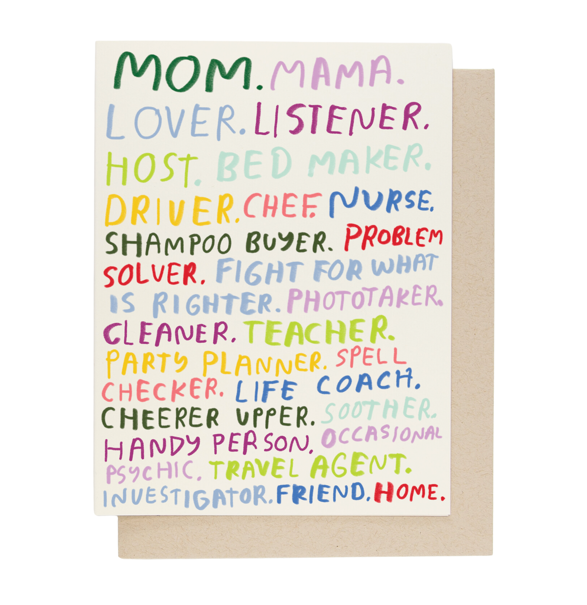Mom You're All That Card