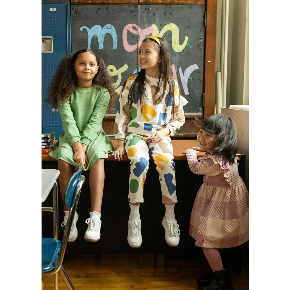 Recycled Cotton Mon Coeur Ruffled Sweatshirt