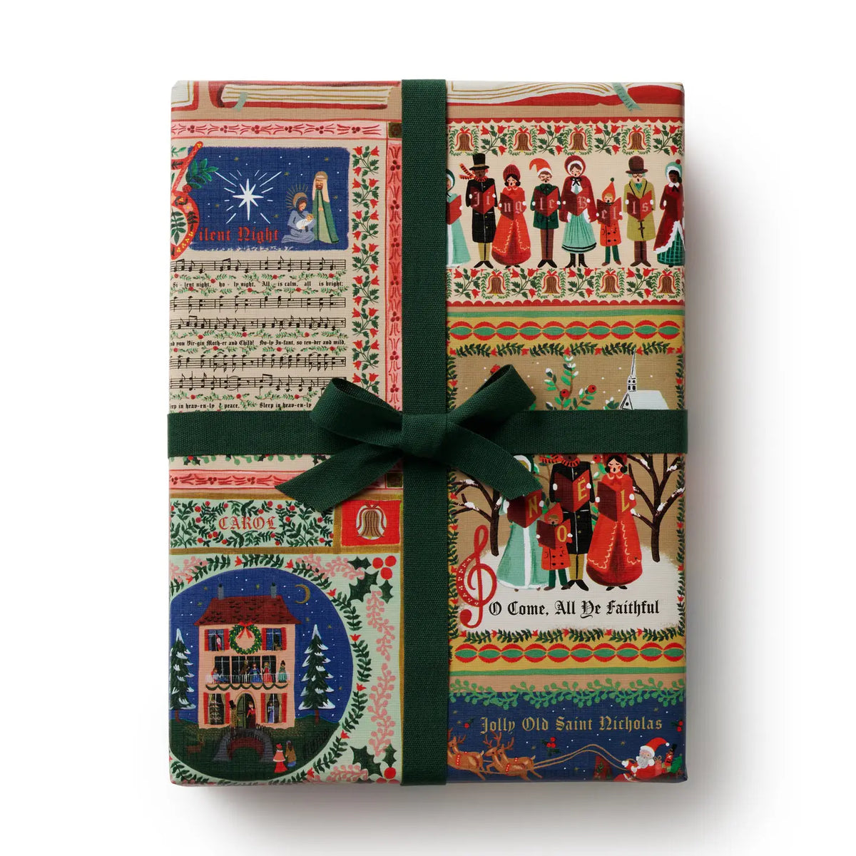 Christmas Carols Continuous Wrapping Roll
