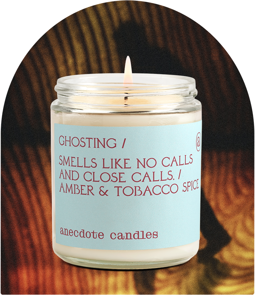 Ghosting (Amber & Tobacco Spice) Glass Jar Candle