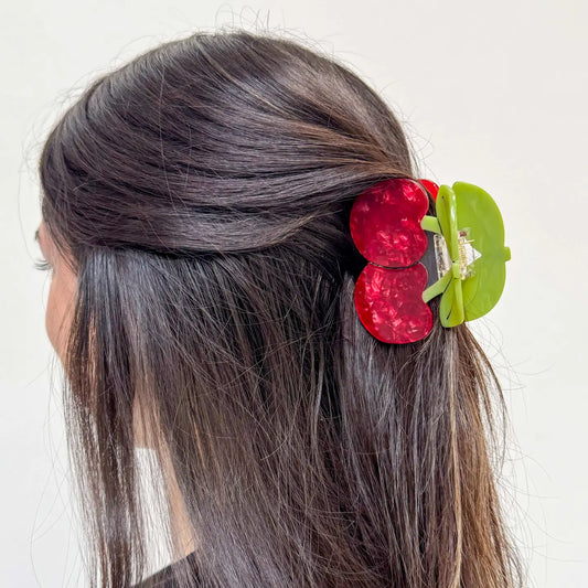 Large Maraschino Cherries Hair Claw Clip