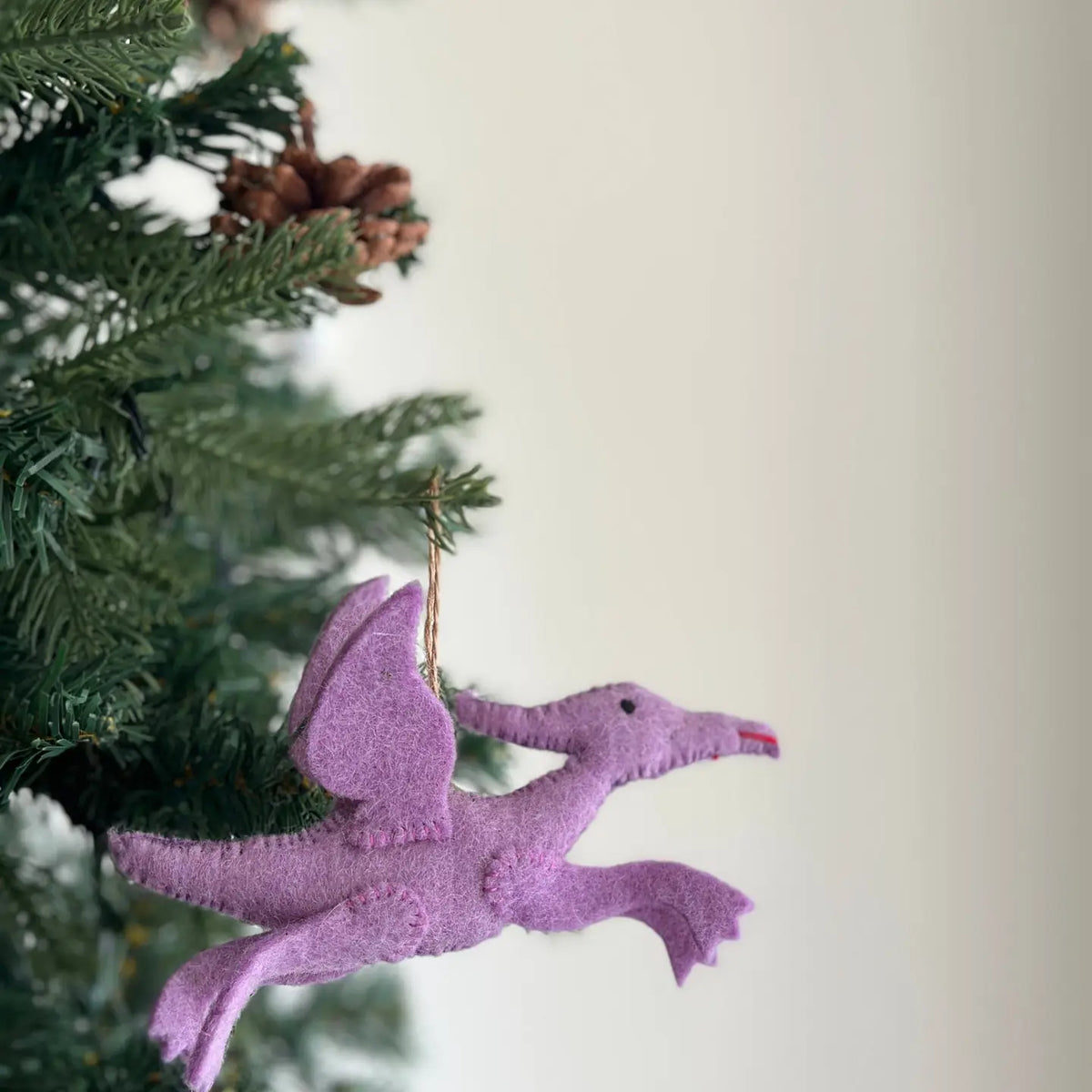 Felt Dinosaur Ornament - Pterosaur