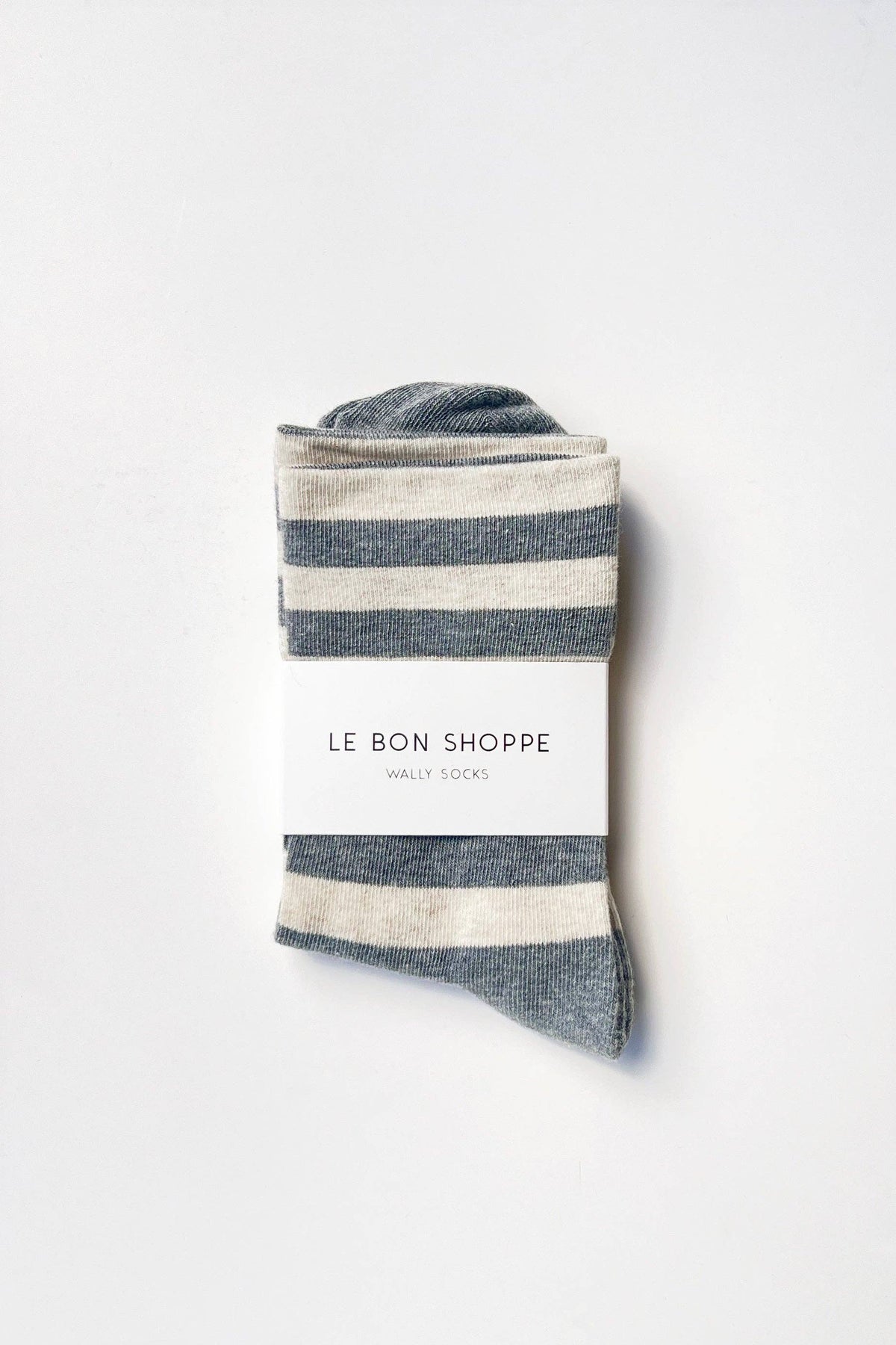 Wide Wally Socks - Grey Stripe