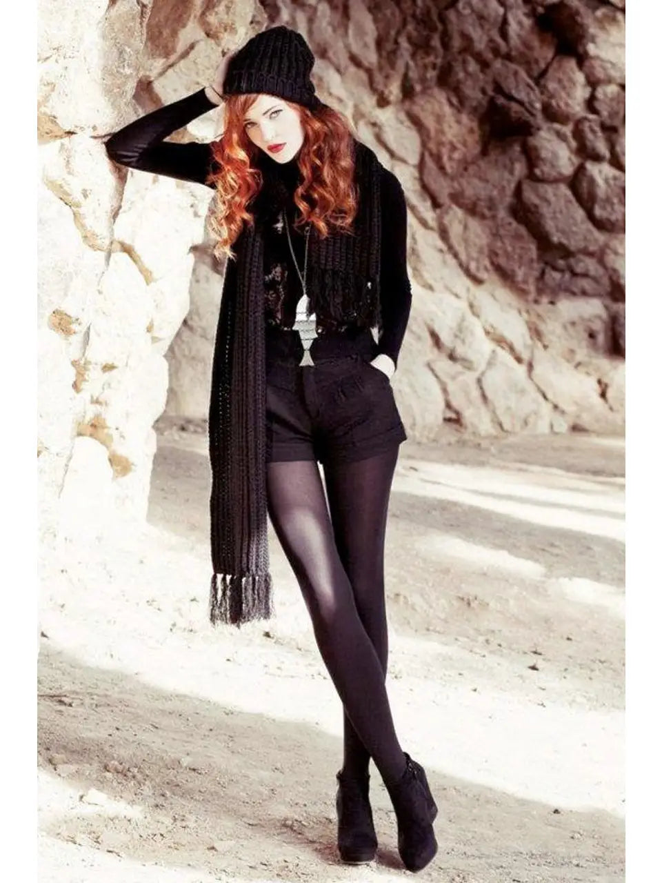 Opaque Zokki Colored Tights - Black