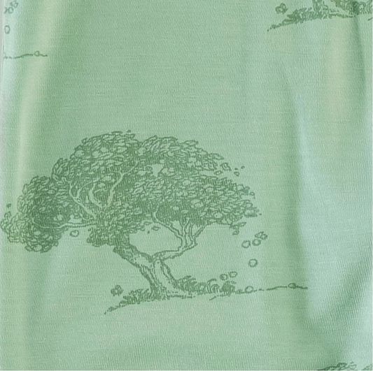 Short Sleeve Ringer Tee - Apple Tree