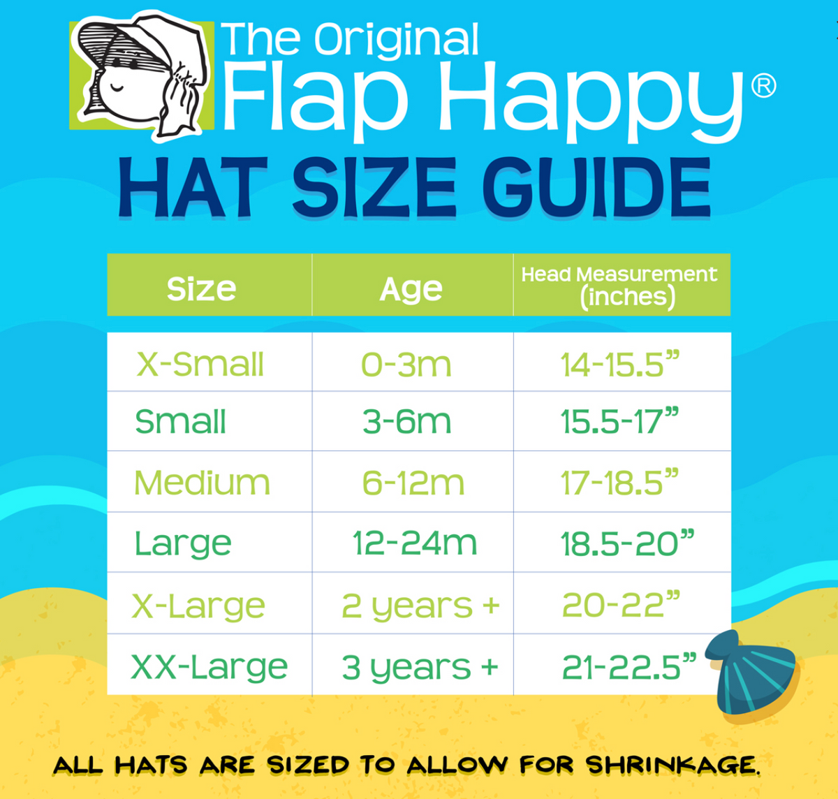 Kids UPF50+ Sun Hat - Blue Stripe