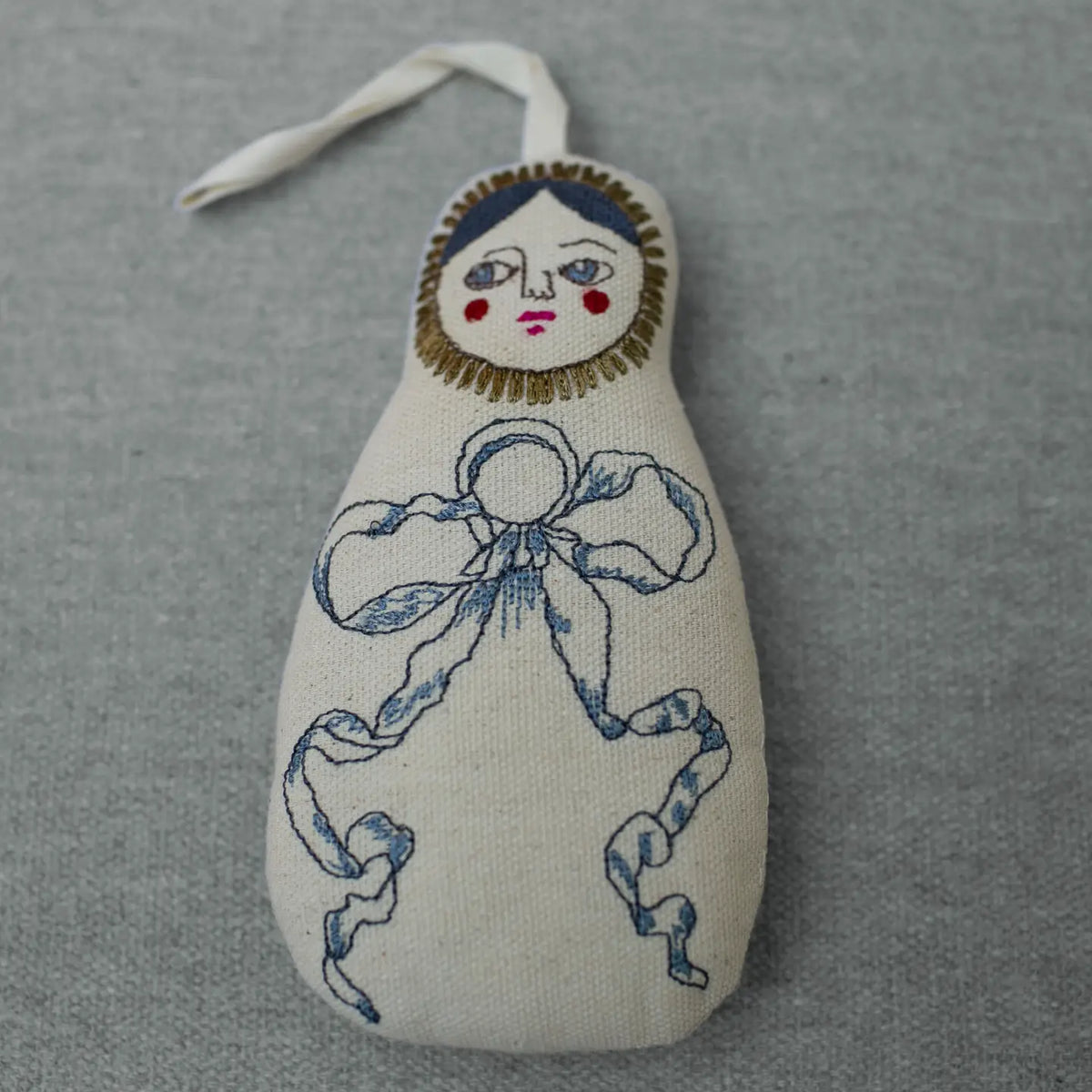 Nesting Doll Embroidered Ornament