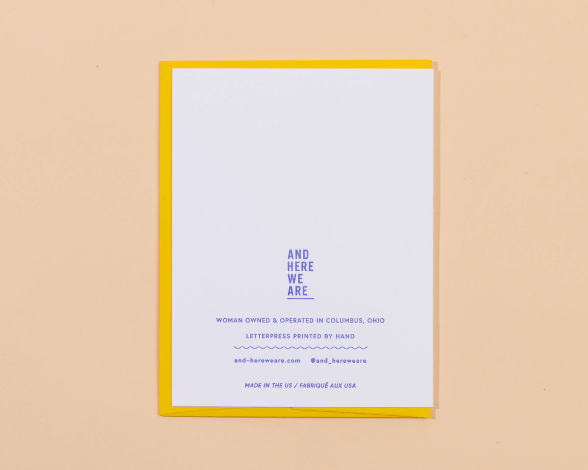 Letterpress Happy Fathers Day Mom