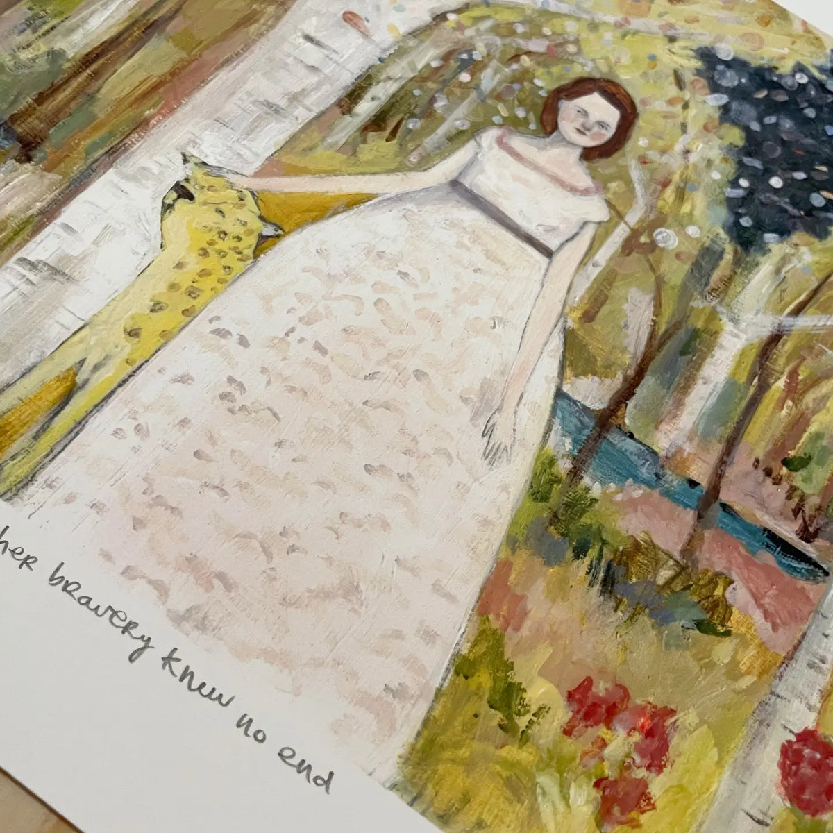 Her Bravery Knew No End - Print