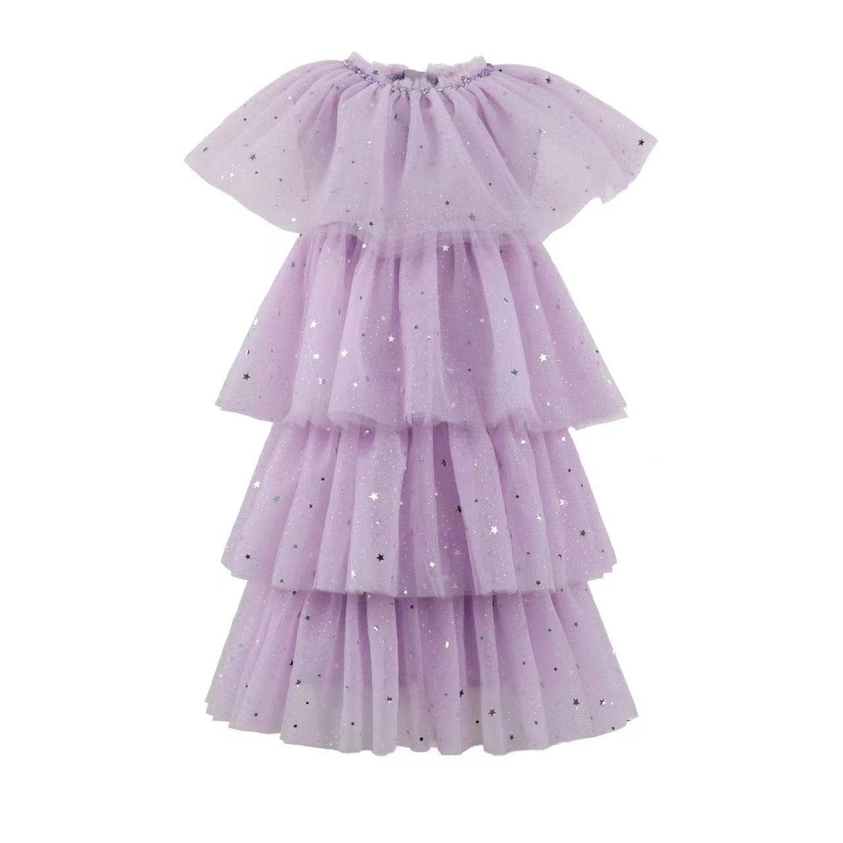 Lavender Shimmer Star Dress