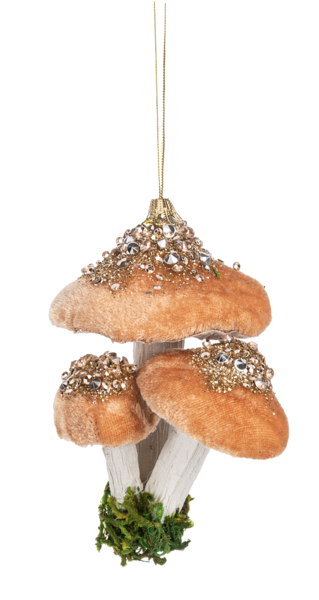 Mushroom Cluster Ornaments - Three Colors