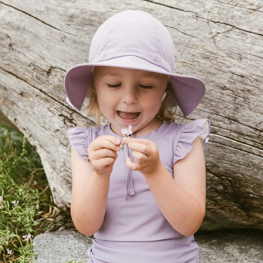 Cotton Floppy Sun Hat l Dusty Purple