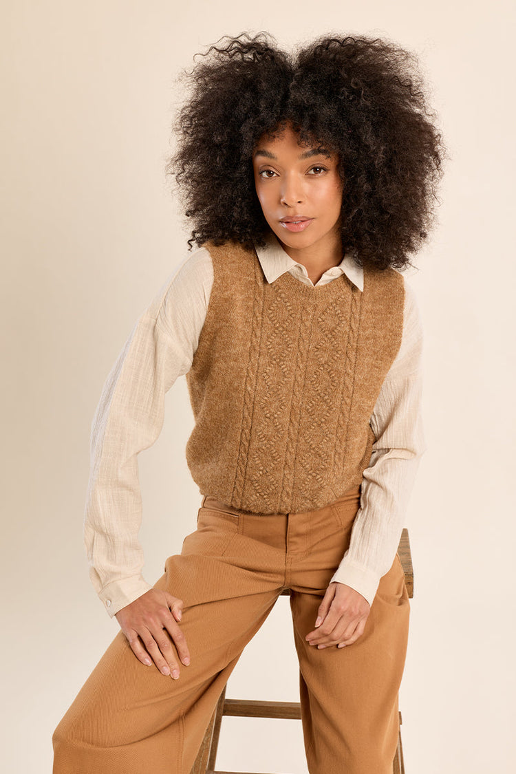 Fall Women's Clothing - showing camel women's vest
