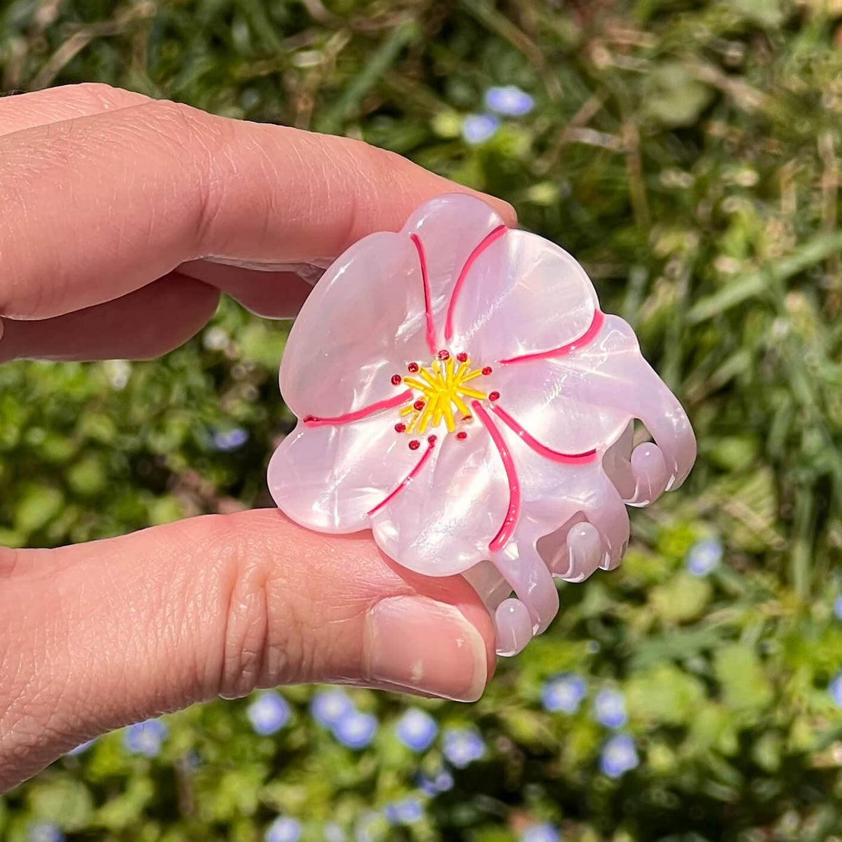 Mini Cherry Blossom Hair Claw Clip
