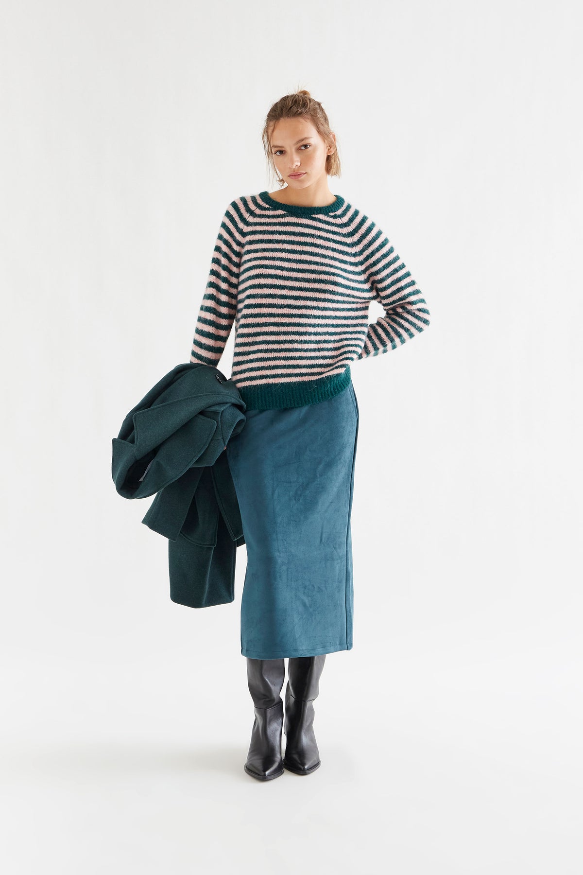Stripe Sweater - Pink/Teal