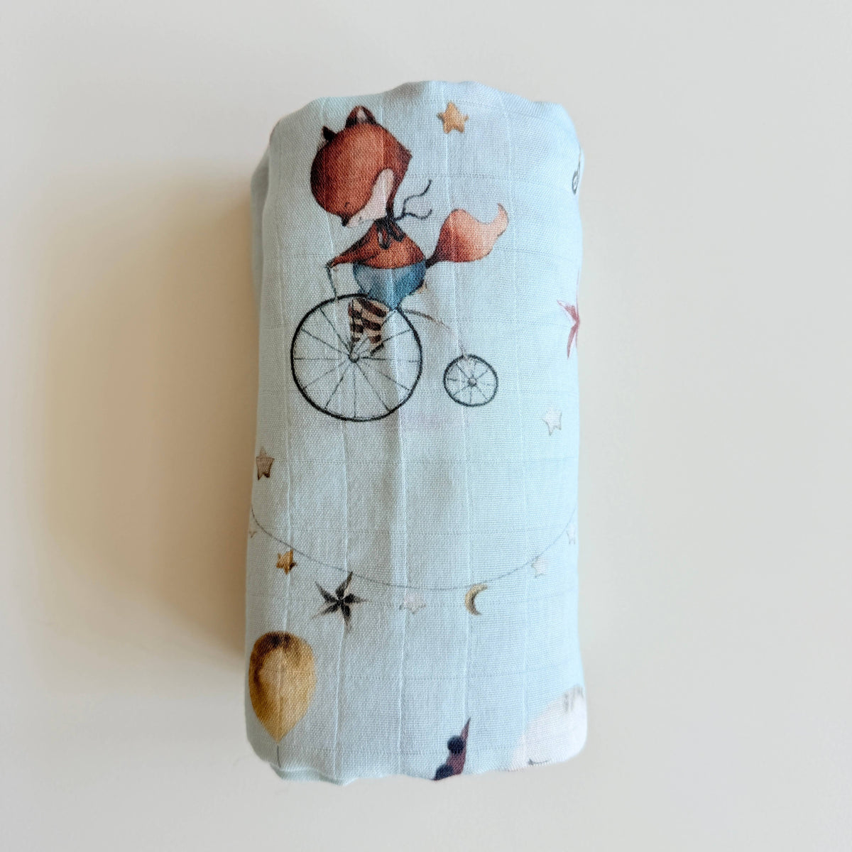 Bamboo Muslin Swaddle Blanket (Circus)