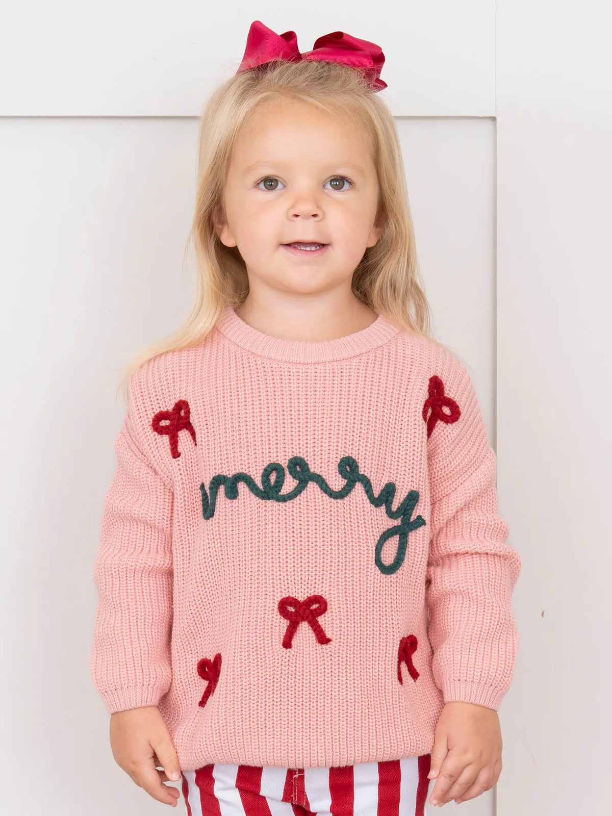 Merry Bows Oversized Sweater