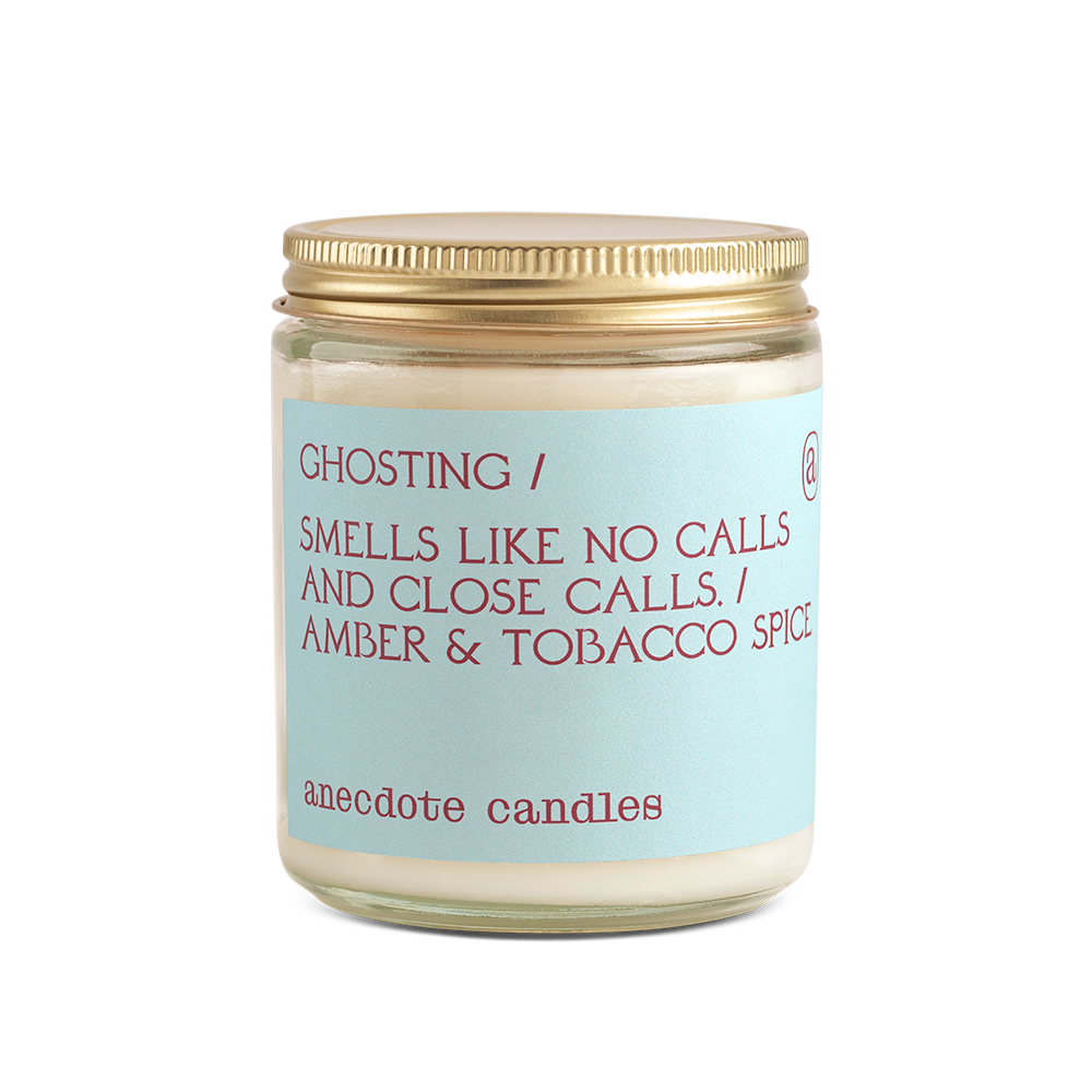 Ghosting (Amber & Tobacco Spice) Glass Jar Candle