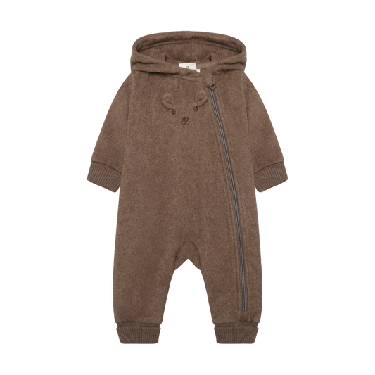 Minymo Infant Fleece Suit - Brown