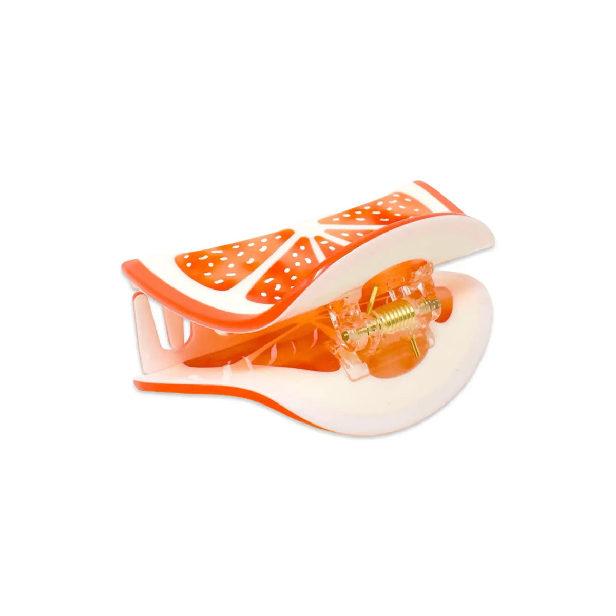 Midi Grapefruit Slice Hair Claw Clip