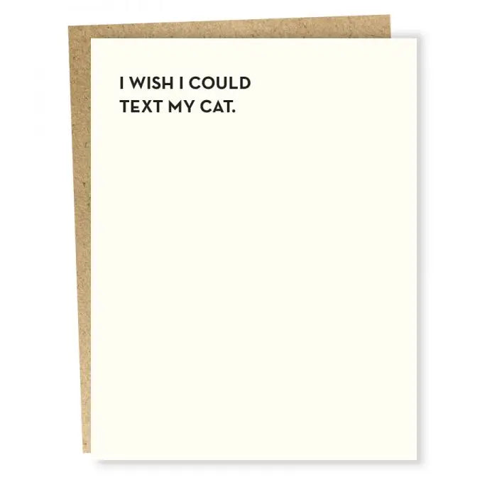 Cat Text Card