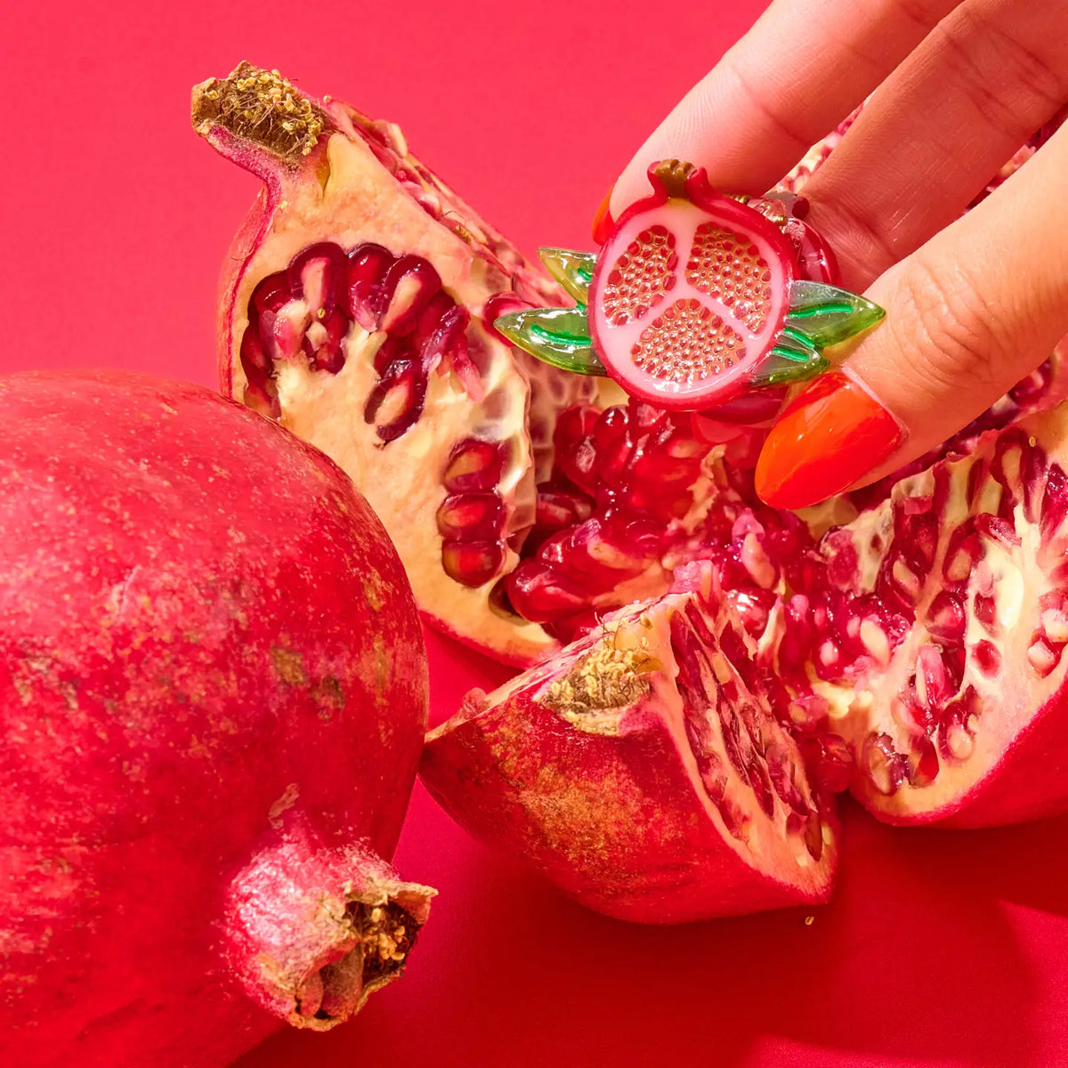 Mini Pomegranate Hair Claw Clip
