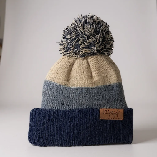 Puff beanie - blue