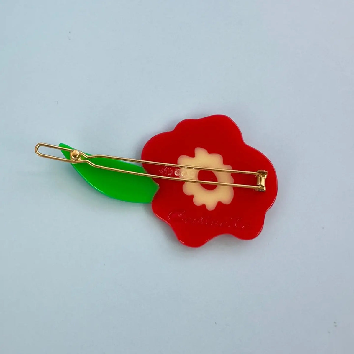 Red Flower - Hair Clip