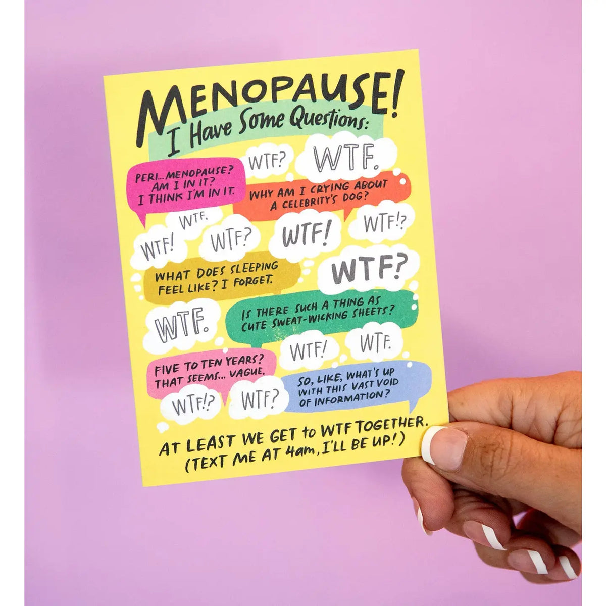 I Have Some Questions Menopause Card