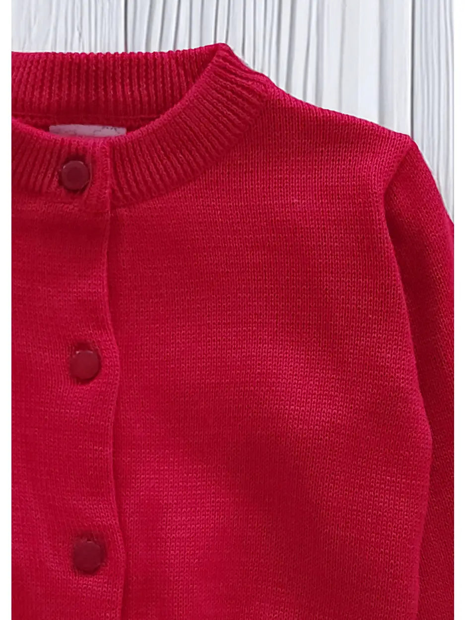 Classic Red Cardigan