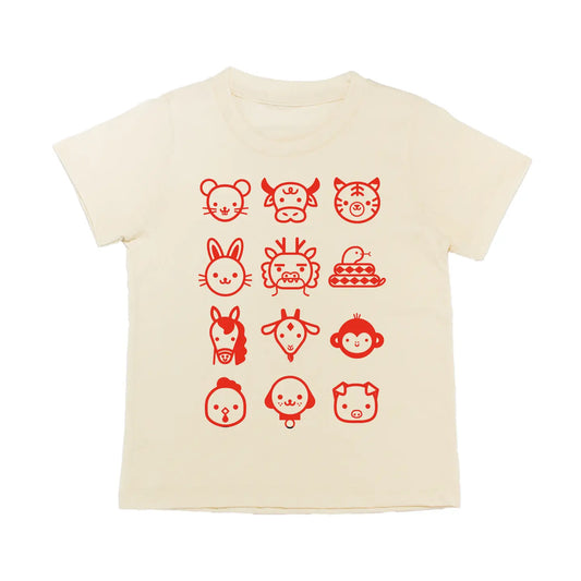 Zodiac Animals Lunar New Year Graphic Tee