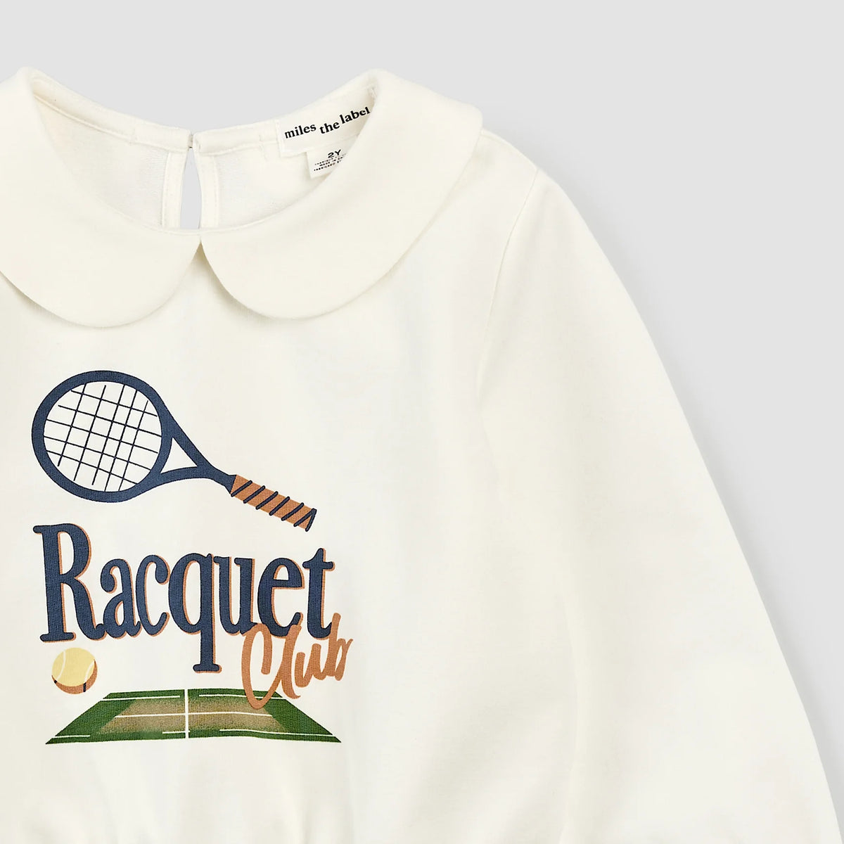 Racquet Club Collared Girl's Sweatshirt