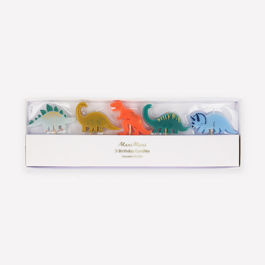 Dinosaur Candles (x5)