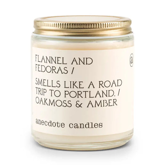 Flannel & Fedoras (Oakmoss & Amber) Candle