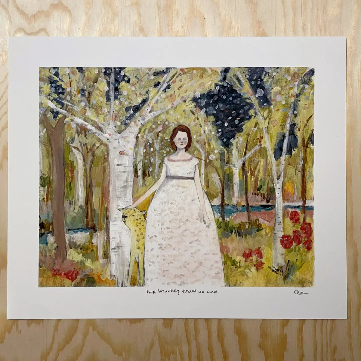 Her Bravery Knew No End - Print