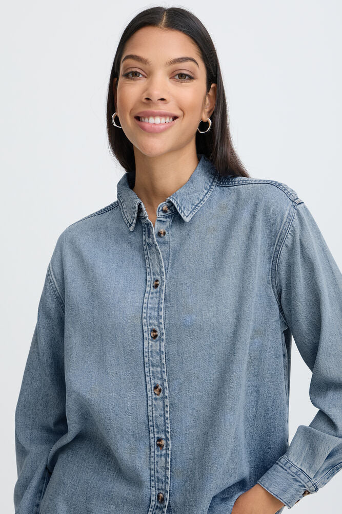 Bylevena SHIRT - Light Blue Denim