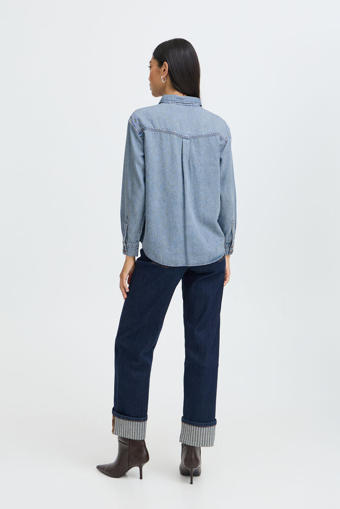 Bylevena SHIRT - Light Blue Denim