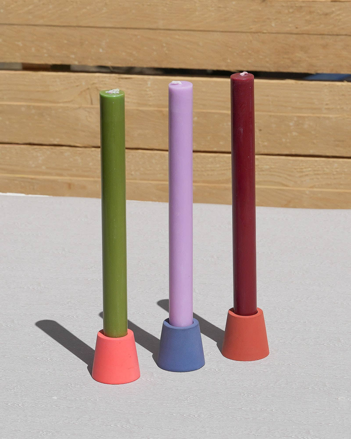 Solid Dinner Candles Set 6 / Reactive Mix 1