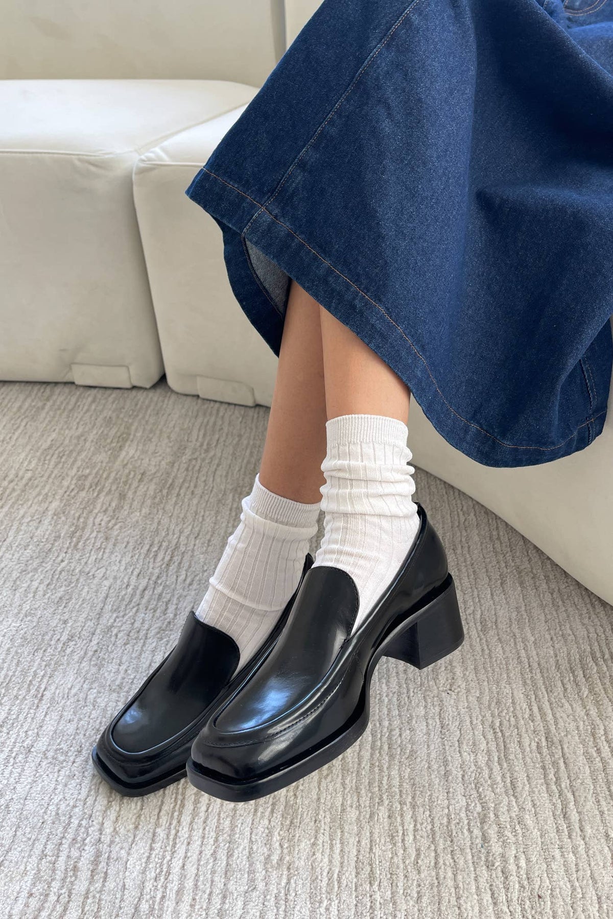 Her Socks - Mercerized Combed Cotton Rib