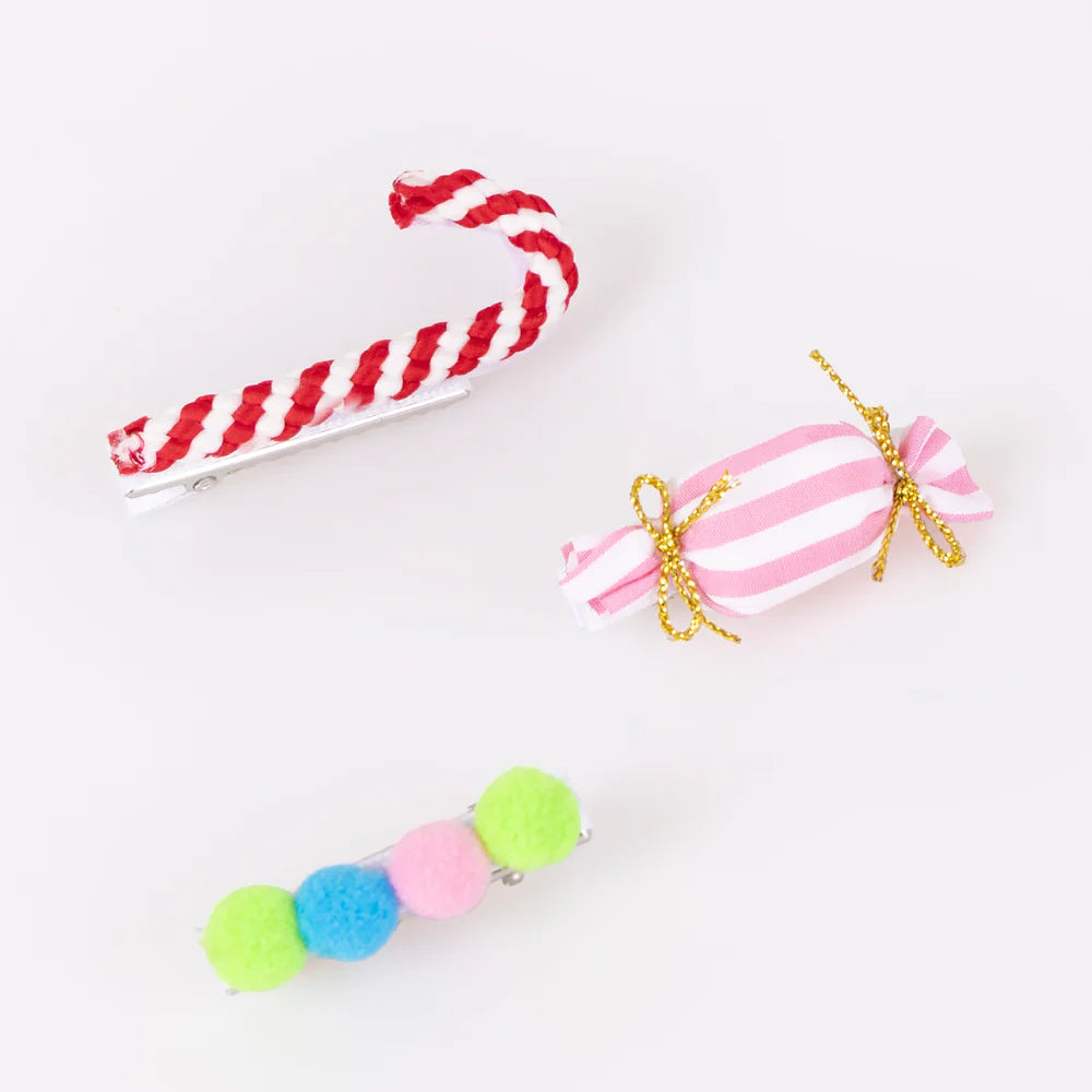 Gingerbread house hair clips (x9)