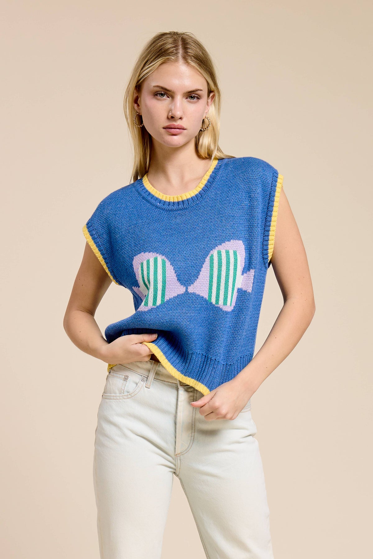 Deep Sea Sweater Vest Top