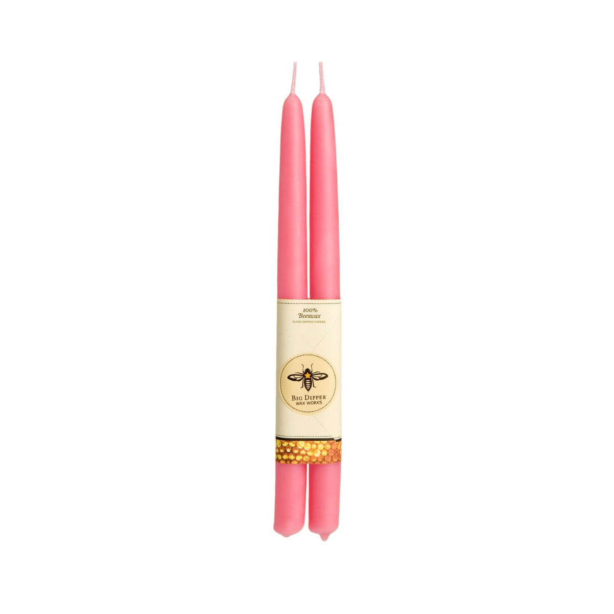 100% Pure Beeswax Tapers - Several Colors