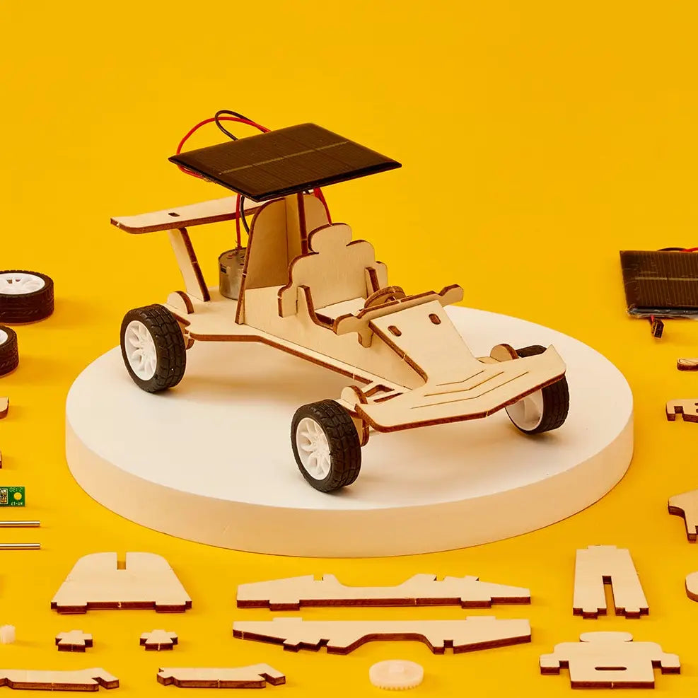 Solar Powered Race Car Diy Kit, Stem Toy, Craft Kit