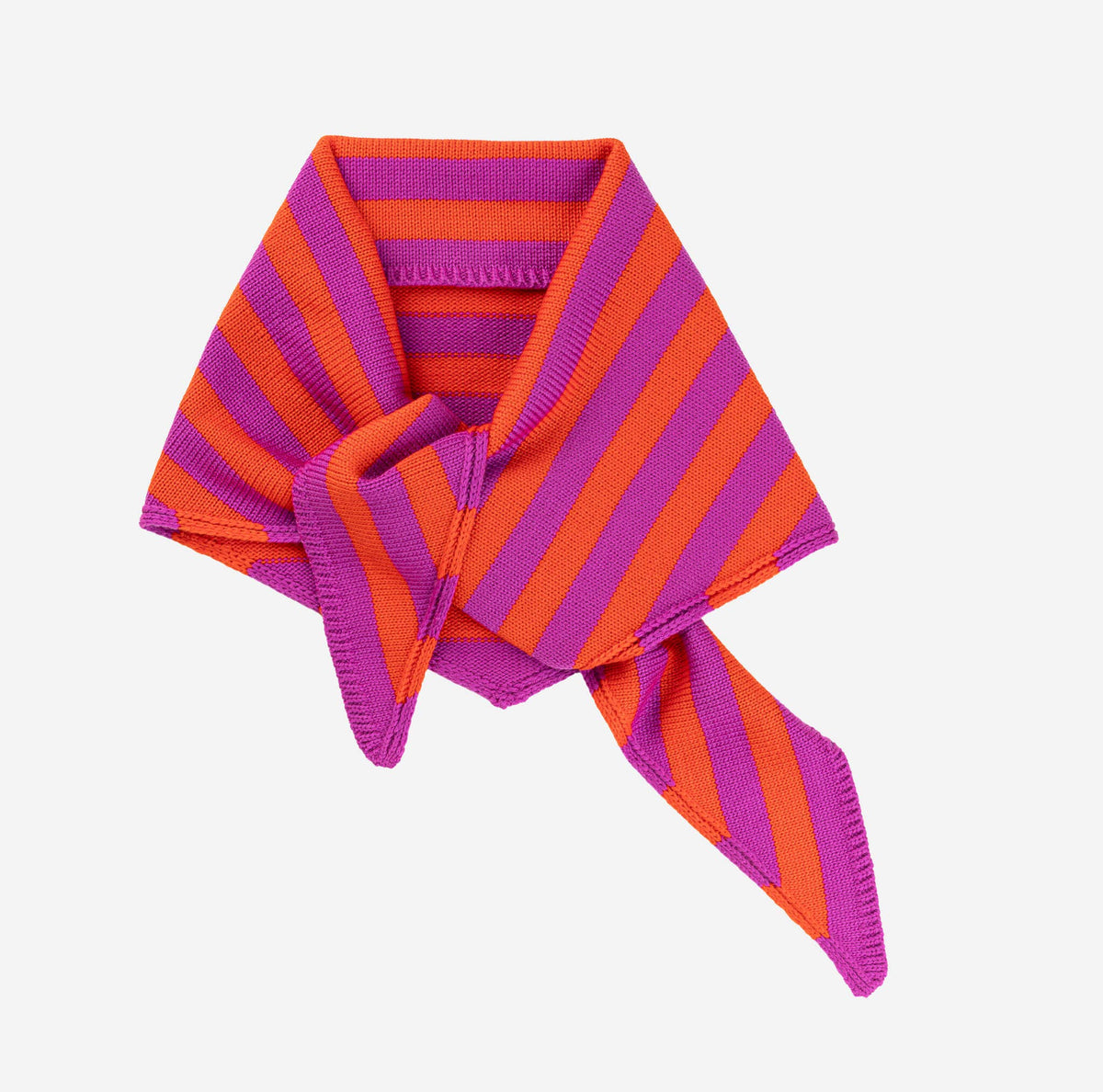 Simple Stripe Triangle Scarf