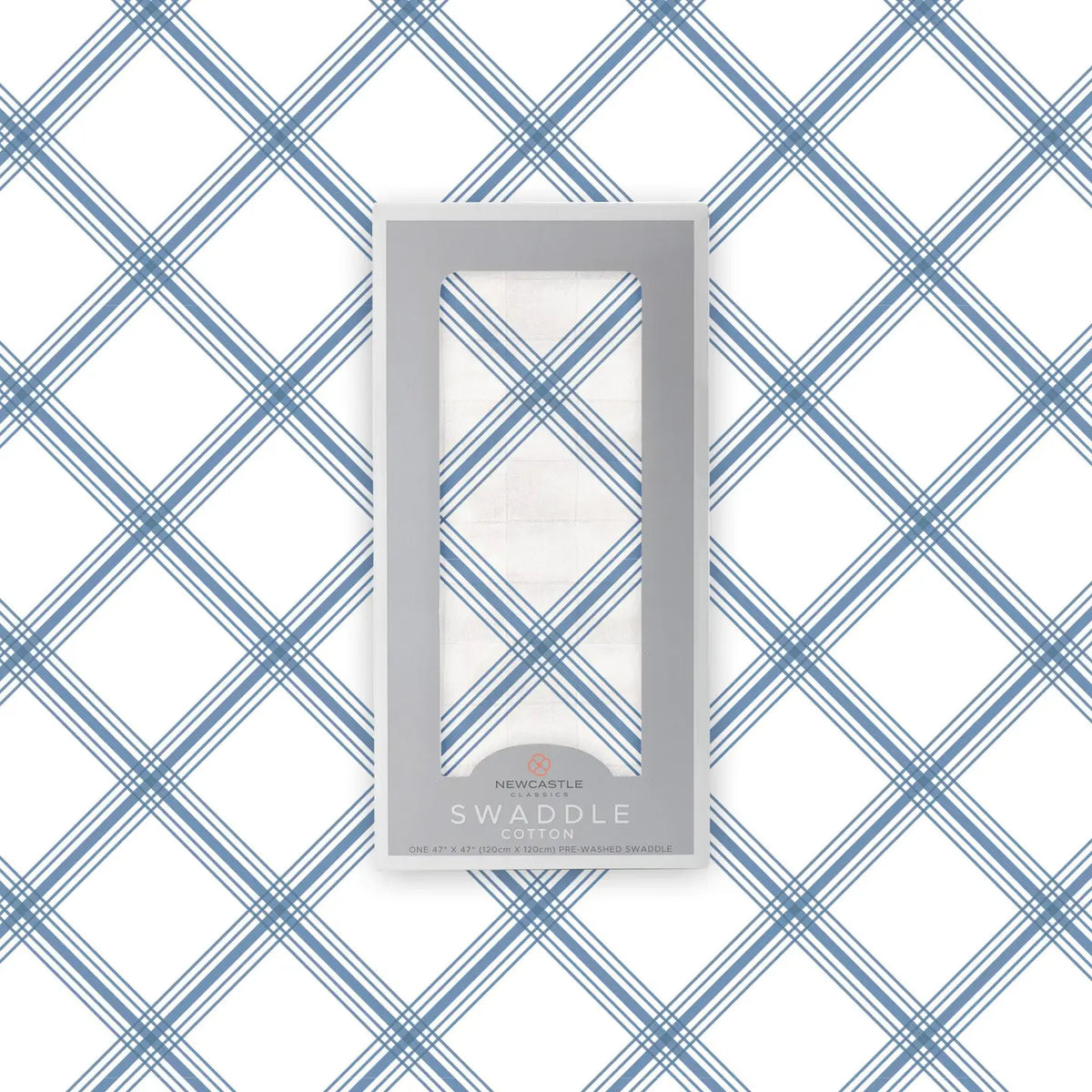 Blue Buffalo Check Plaid Swaddle
